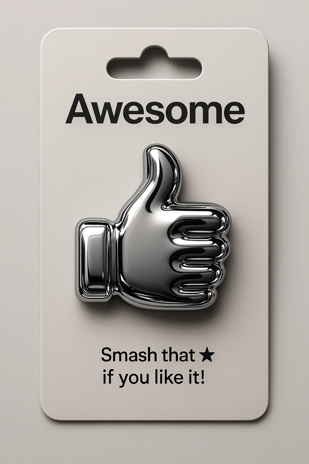 Chrome Emoji Pin