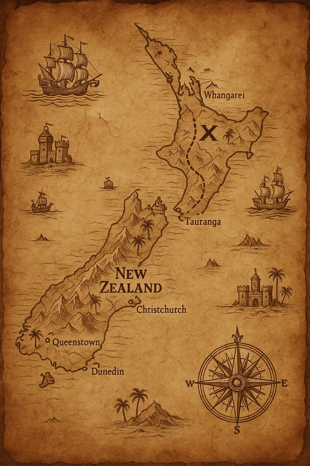 Google Maps to Ancient Treasure Map